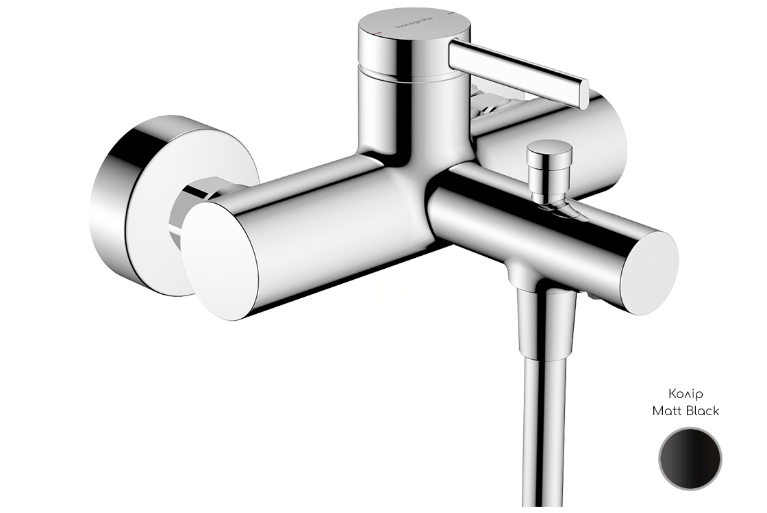 Змішувач для  ванни Hansgrohe  ZESIS S, чорний матовий