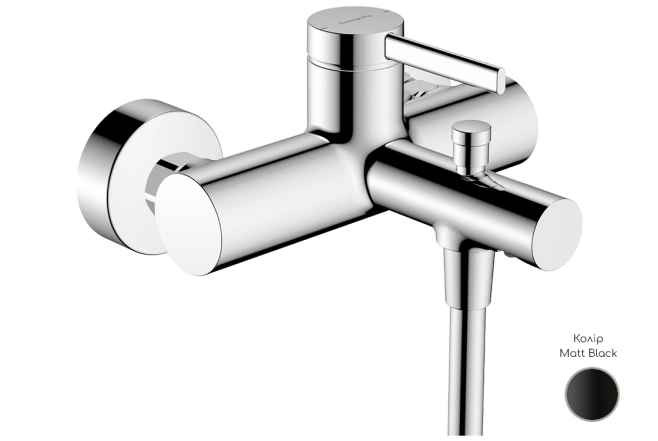 Смеситель для ванны Hansgrohe ZESIS S, черный матовый