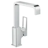 Змішувач для раковини Hansgrohe Metropol, одноважiльний з донним клапаном push-open, хром, з рукояткою-петлею