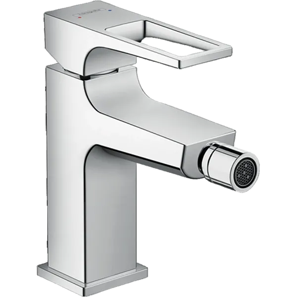 Змішувач для біде Hansgrohe Metropol одноважiльний з петлевидною ручкою і зливн. гарнітуром push-open, хром