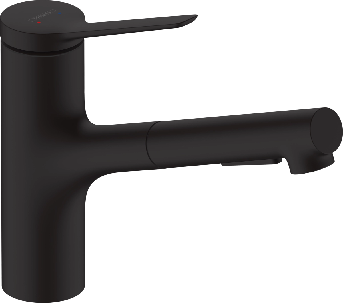Змішувач для кухні Hansgrohe Zesis M33 219мм, матовий чорний (74800670)