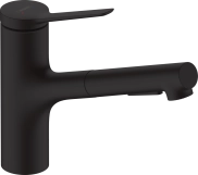 Змішувач для кухні Hansgrohe Zesis M33 219мм, матовий чорний (74800670)