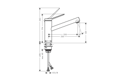 Змішувач для кухні Hansgrohe ZESIS M33 150, 1jet Фото - 2