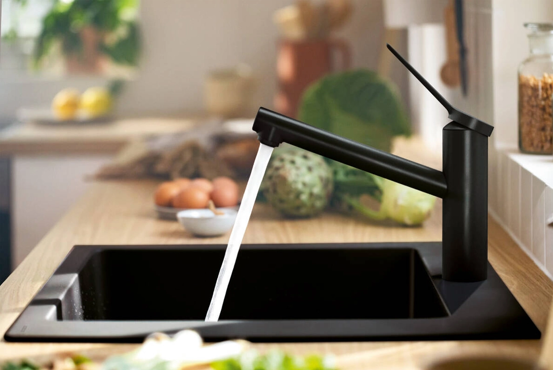 Змішувач для кухні Hansgrohe  ZESIS M33 150, 1jet , чорний матовий Фото - 1