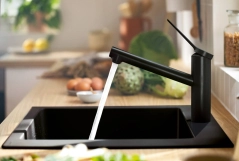 Змішувач для кухні Hansgrohe  ZESIS M33 150, 1jet , чорний матовий Фото - 1