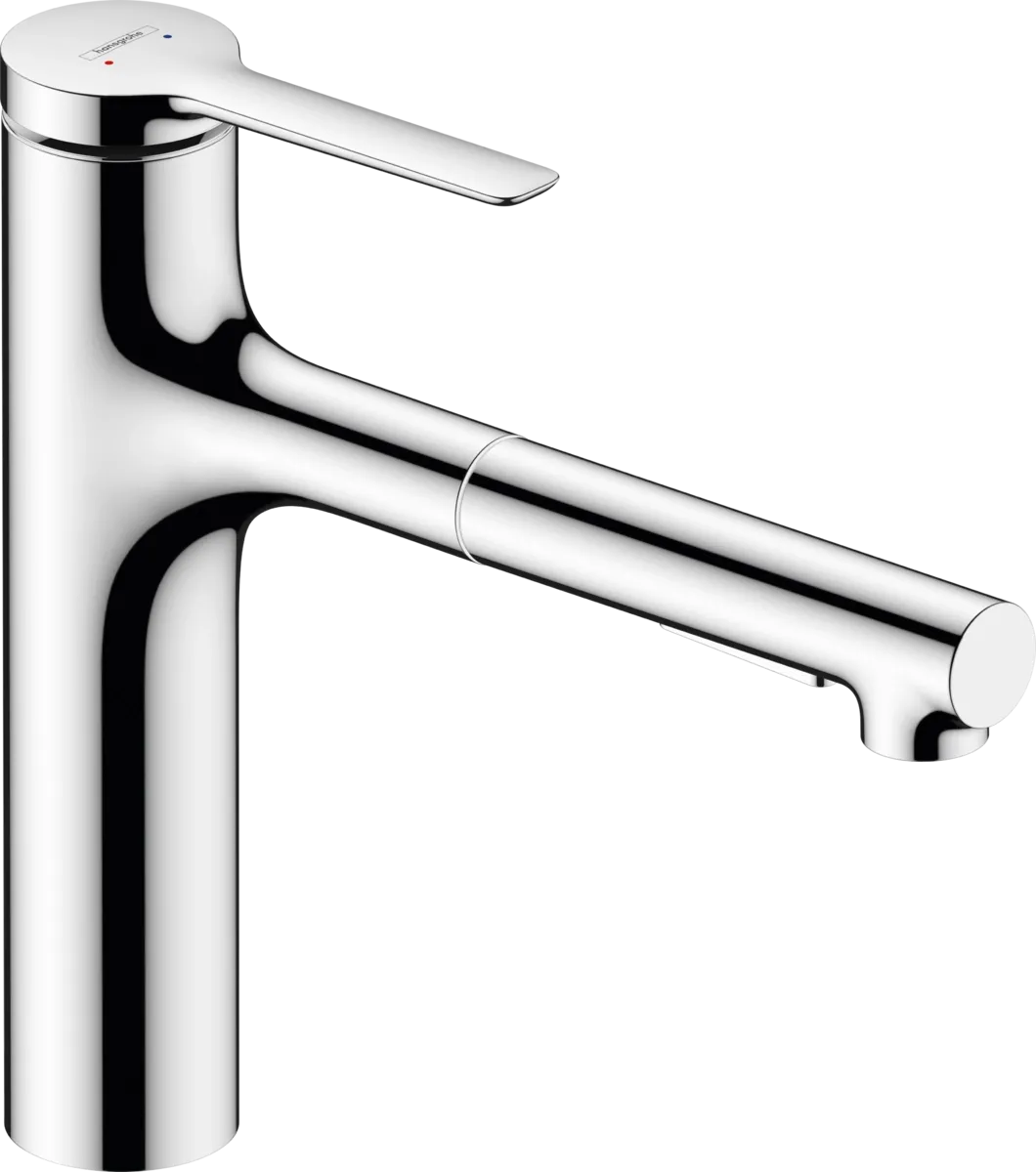 Змішувач для кухні Hansgrohe  ZESIS M33 160, 2jet , з висувним виливом, Sbox lite