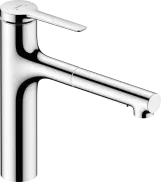 Змішувач для кухні Hansgrohe  ZESIS M33 160, 2jet , з висувним виливом, Sbox lite