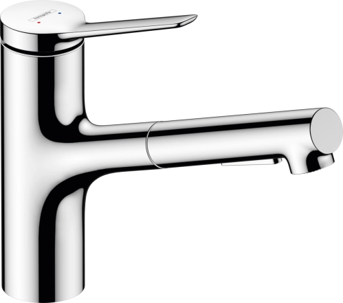 Смеситель для кухни Hansgrohe ZESIS M33 150, 1jet, ECO с выдвижным изливом, хром