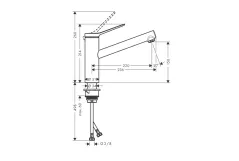 Змішувач для кухні Hansgrohe Zesis M33 150 1jet ECO, хром (74811000) Фото - 3