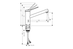 Змішувач для кухні Hansgrohe ZESIS M33 150, 1jet , ECO, CoolStart, хром Фото - 1