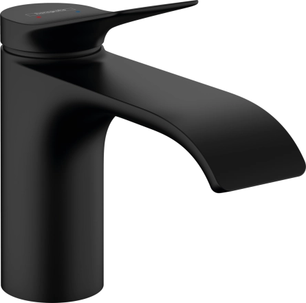 Змішувач для умивальника Hansgrohe Vivenis 80 з донним клапаном pop-up, чорний (75010670)