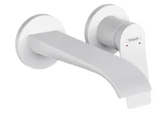 Змішувач для умивальника Hansgrohe Vivenis 195 зі стіни, матовий білий (75050700)