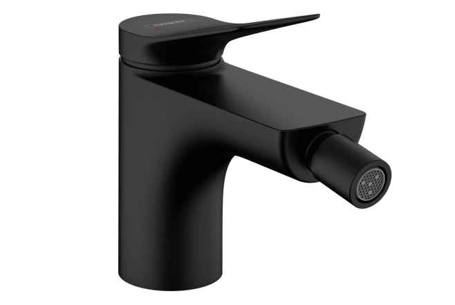 Смеситель для биде Hansgrohe Vivenis 250 с донным клапаном pop-up, черный матовый (75200670)