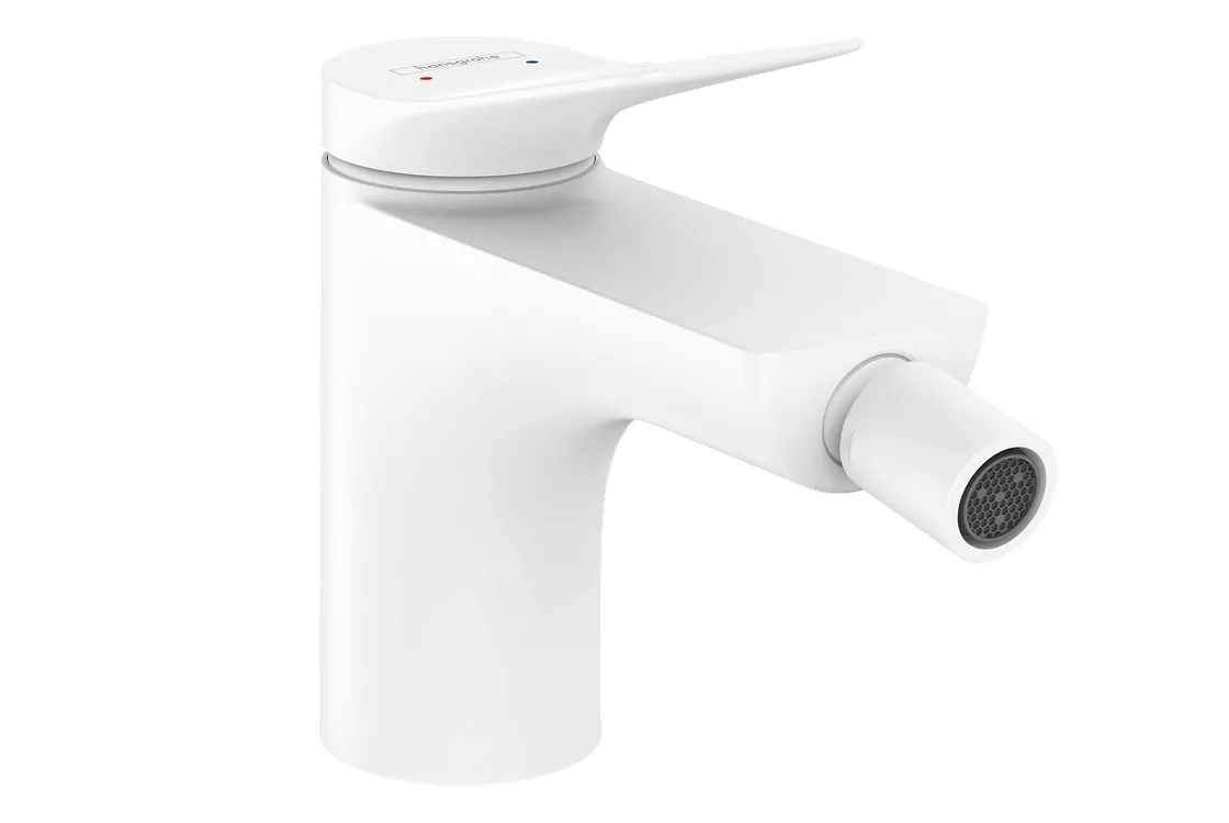 Смеситель для биде Hansgrohe Vivenis 250 с донным клапаном pop-up, белый матовый (75200700)