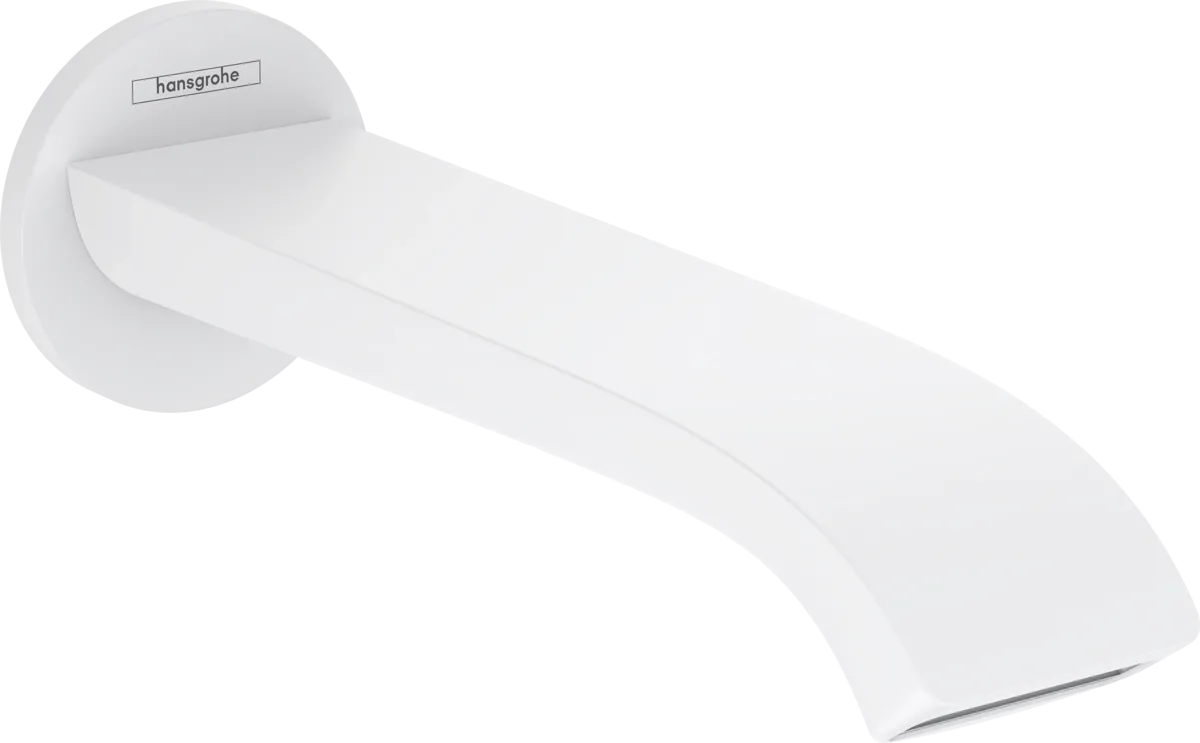 Излив для ванны Hansgrohe Vernis с выступом 202 мм, матовый белый (75410700)