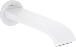 Излив для ванны Hansgrohe Vernis с выступом 202 мм, матовый белый (75410700)
