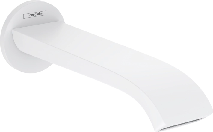 Излив для ванны Hansgrohe Vernis с выступом 202 мм, матовый белый (75410700)