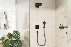 Змішувач для душу Hansgrohe DuoTurn Q прихованого монтажу, чорний матовий Фото - 1