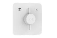 Смеситель скрытого монтажа Hansgrohe DuoTurn Q на 2 функции, матовый белый (75414700)