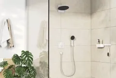Смеситель скрытого монтажа Hansgrohe DuoTurn Q на 2 функции, матовый белый (75414700) Фото - 1