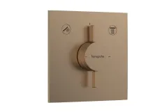Смеситель для душа Hansgrohe DuoTurn E скрытого монтажа, шлифованная бронза
