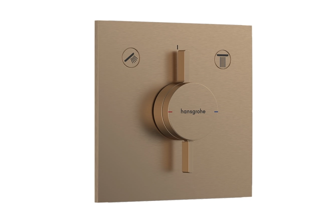 Змішувач для душу Hansgrohe DuoTurn E прихованого монтажу, шліфованна бронза