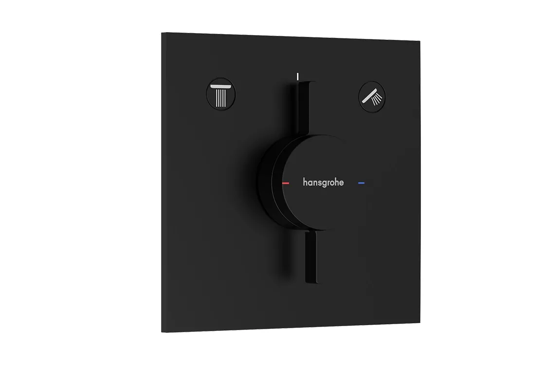 Смеситель скрытого монтажа Hansgrohe DuoTurn E на 2 функции, матовый черный (75417670)