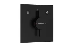 Смеситель скрытого монтажа Hansgrohe DuoTurn E на 2 функции, матовый черный (75417670)