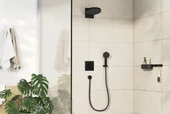 Смеситель скрытого монтажа Hansgrohe DuoTurn E на 2 функции, матовый черный (75417670) Фото - 1