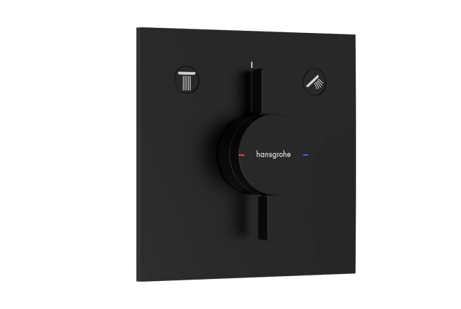 Змішувач прихованого монтажу Hansgrohe DuoTurn E на 2 функції, матовий чорний (75417670)