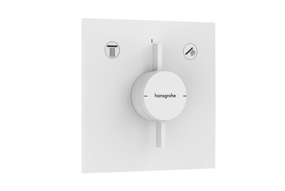 Змішувач для душу Hansgrohe DuoTurn E прихованого монтажу, білий матовий