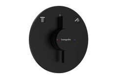 Смеситель для душа Hansgrohe DuoTurn S скрытого монтажа, черный матовый