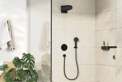 Смеситель для душа Hansgrohe DuoTurn S скрытого монтажа, черный матовый Фото - 1