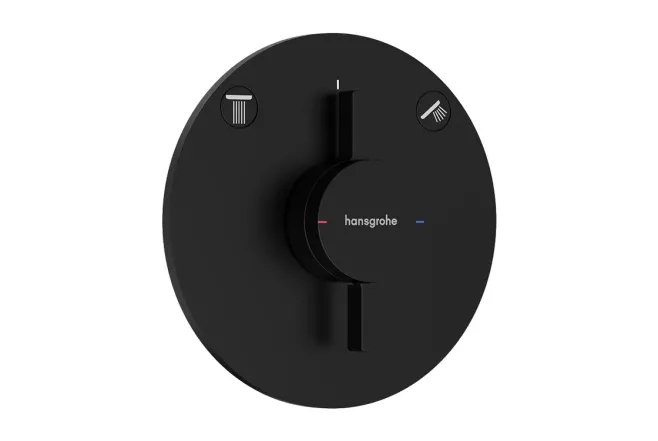 Смеситель для душа Hansgrohe DuoTurn S скрытого монтажа, черный матовый