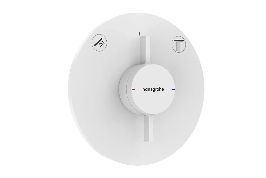 Смеситель для душа Hansgrohe DuoTurn S скрытого монтажа, белый матовый