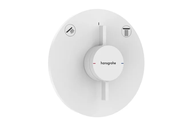 Смеситель для душа Hansgrohe DuoTurn S скрытого монтажа, белый матовый