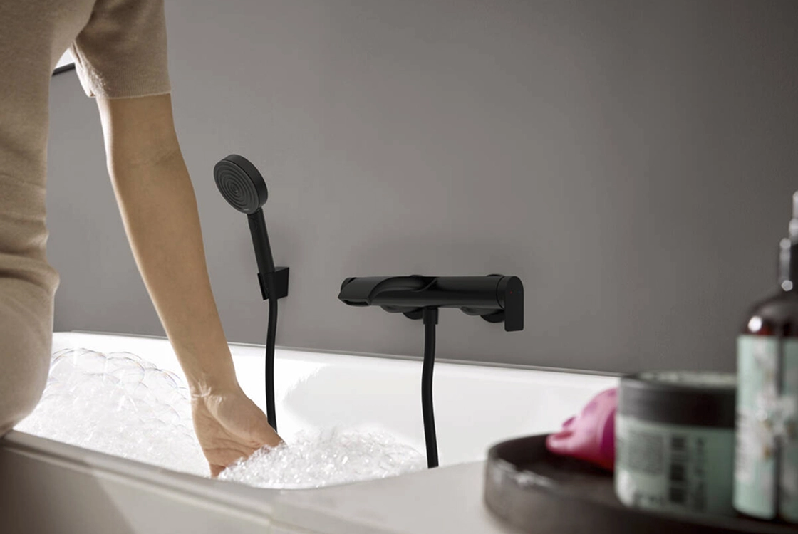Змішувач для  ванни Hansgrohe VIVENIS, чорний матовий Фото - 1
