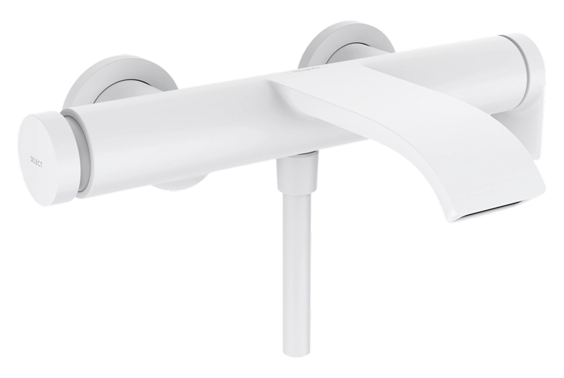 Смеситель для ванны Hansgrohe VIVENIS, белый матовый