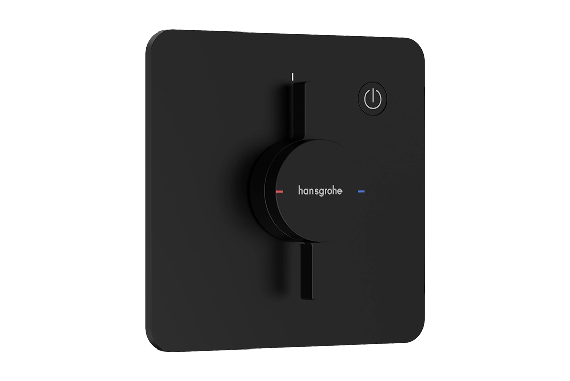 Смеситель скрытого монтажа Hansgrohe DuoTurn Q на 1 функцию, матовый черный (75614670)