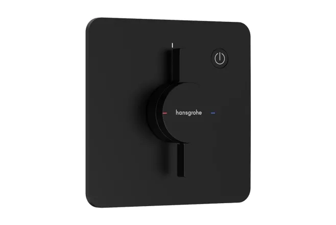 Смеситель скрытого монтажа Hansgrohe DuoTurn Q на 1 функцию, матовый черный (75614670)