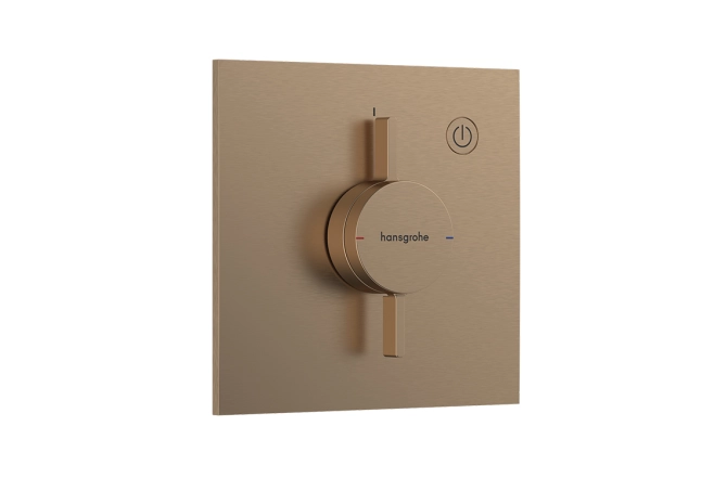 Змішувач для душу Hansgrohe DuoTurn E на 1 функцію, шліфована бронза (75617140)