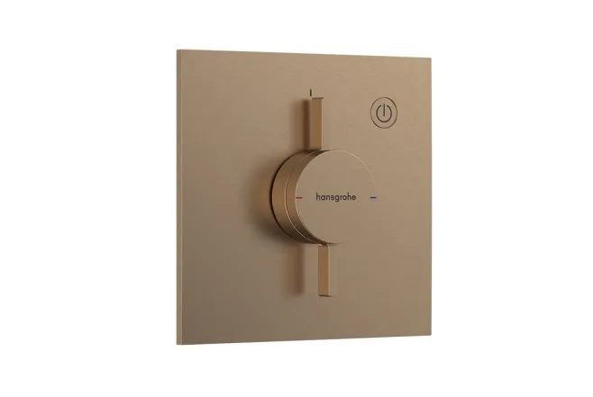 Смеситель для душа Hansgrohe DuoTurn E на 1 функцию, шлифованная бронза (75617140)