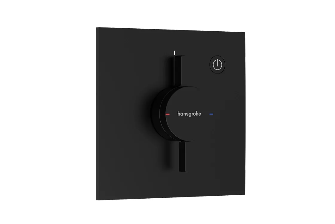 Смеситель для душа Hansgrohe скрытого монтажа DuoTurn E на 1 функцию, матовый черный (75617670)