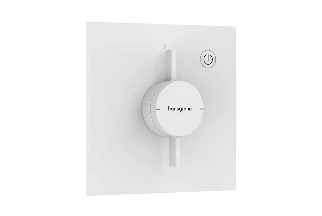 Смеситель для душа Hansgrohe скрытого монтажа DuoTurn E на 1 функцию, матовый белый (75617700)