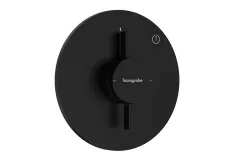 Смеситель для душа Hansgrohe скрытого монтажа DuoTurn S на 1 функцию, матовый черный (75618670)