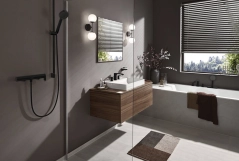 Змішувач  для душу Hansgrohe VIVENIS, настiнний, чорний матовий Фото - 1