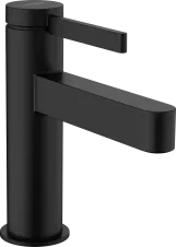 Змішувач для умивальника Hansgrohe Finoris 100 з донним клапаном push-open, чорний матовий (76010670)
