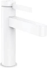 Смеситель для умывальника Hansgrohe FINORIS 110, однорычажный, со сливным набором, белый матовый