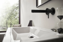 Змішувач  для раковини Hansgrohe FINORIS на 2 отв, чорний матовий Фото - 1