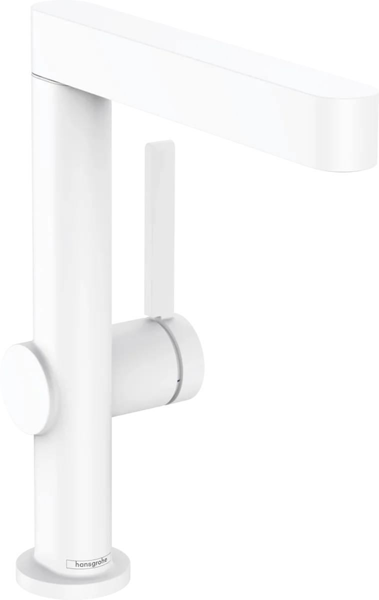 Смеситель для умывальника Hansgrohe Finoris 230 с повротным носиком белый матовый (76060700)